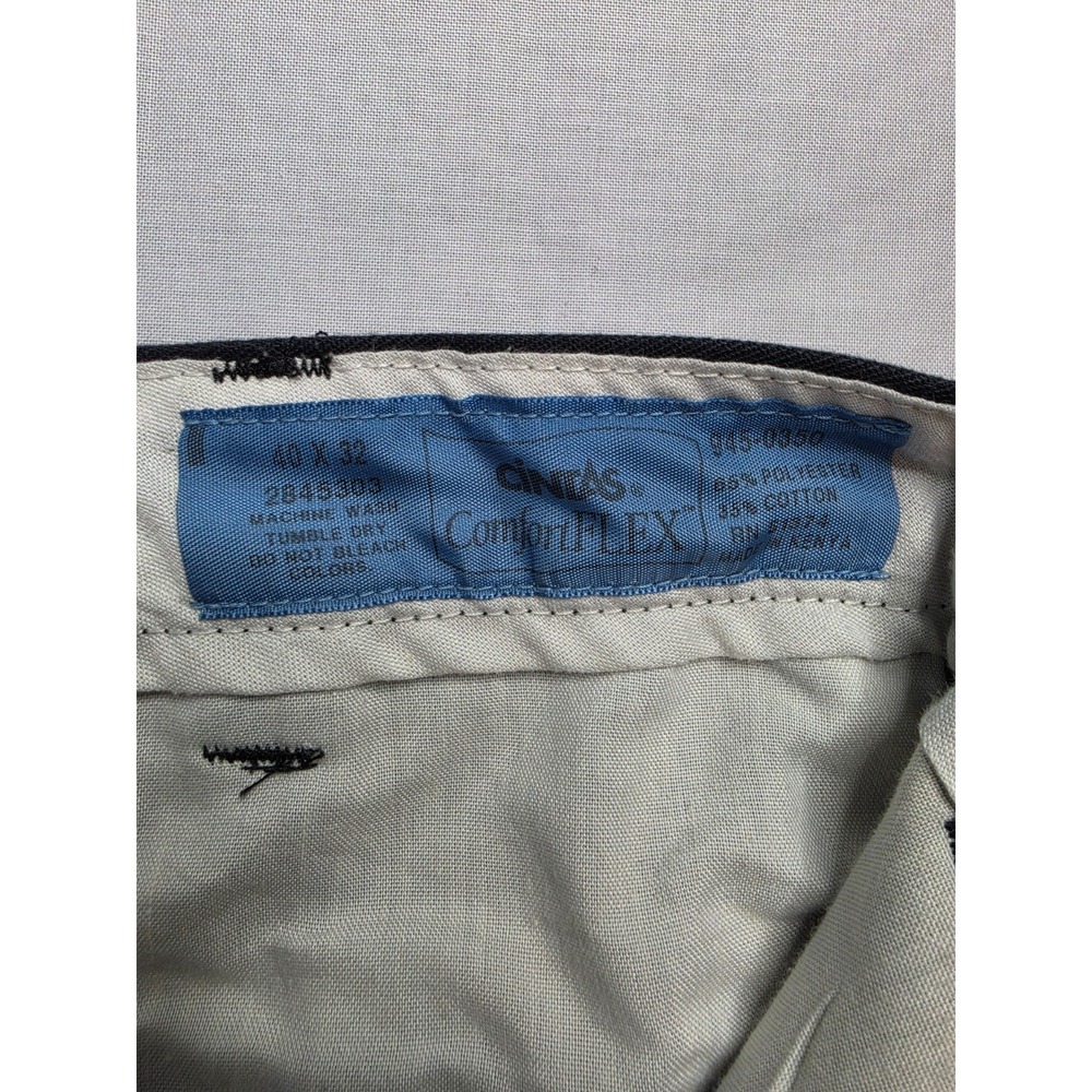 Cintas Comfort Flex Work Pants Mens 40x32 Black Cotton Slash Pocket Straight Leg - Picture 7 of 7